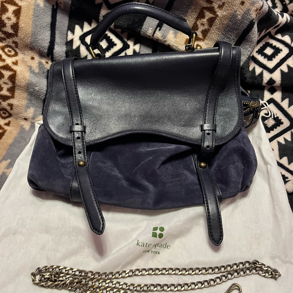 Kate Spade NY Vintage Westwood Suede & Leather Satchel limited Edition